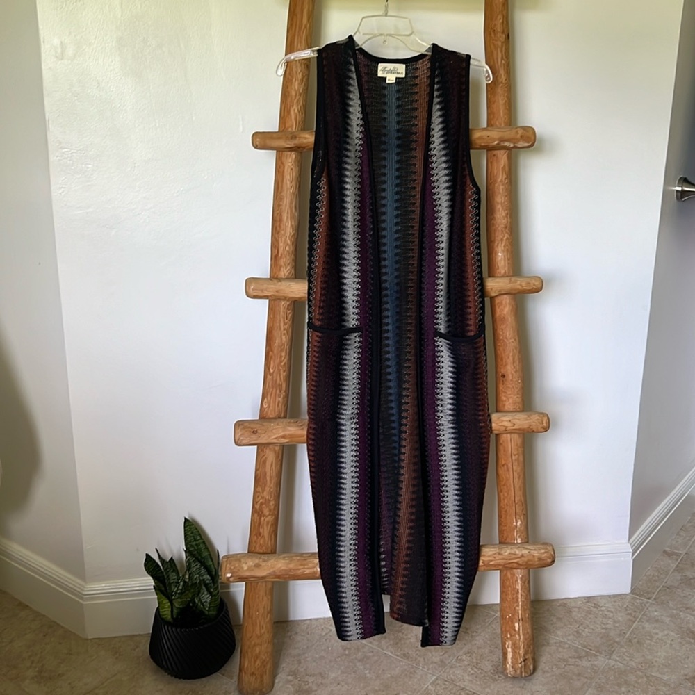 F21 Boutique Maxi Knit Vest